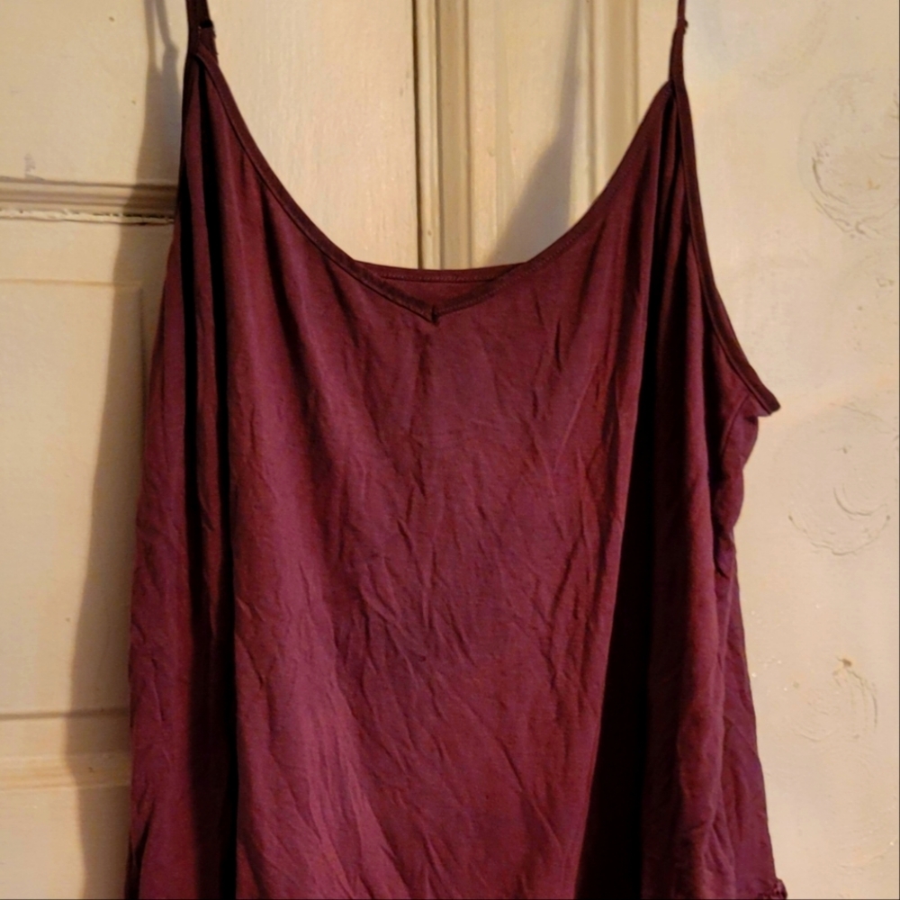 American Eagle Mauve Soft and Sexy Lacy Tank  XL